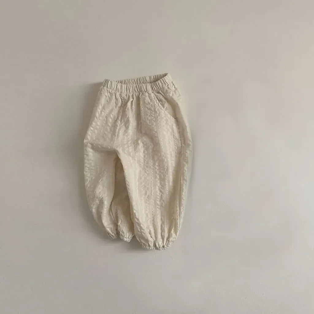 ロングパンツ・スウェットパンツ シアサッカーデイリーパンツ イージーパンツ【mh0011105】