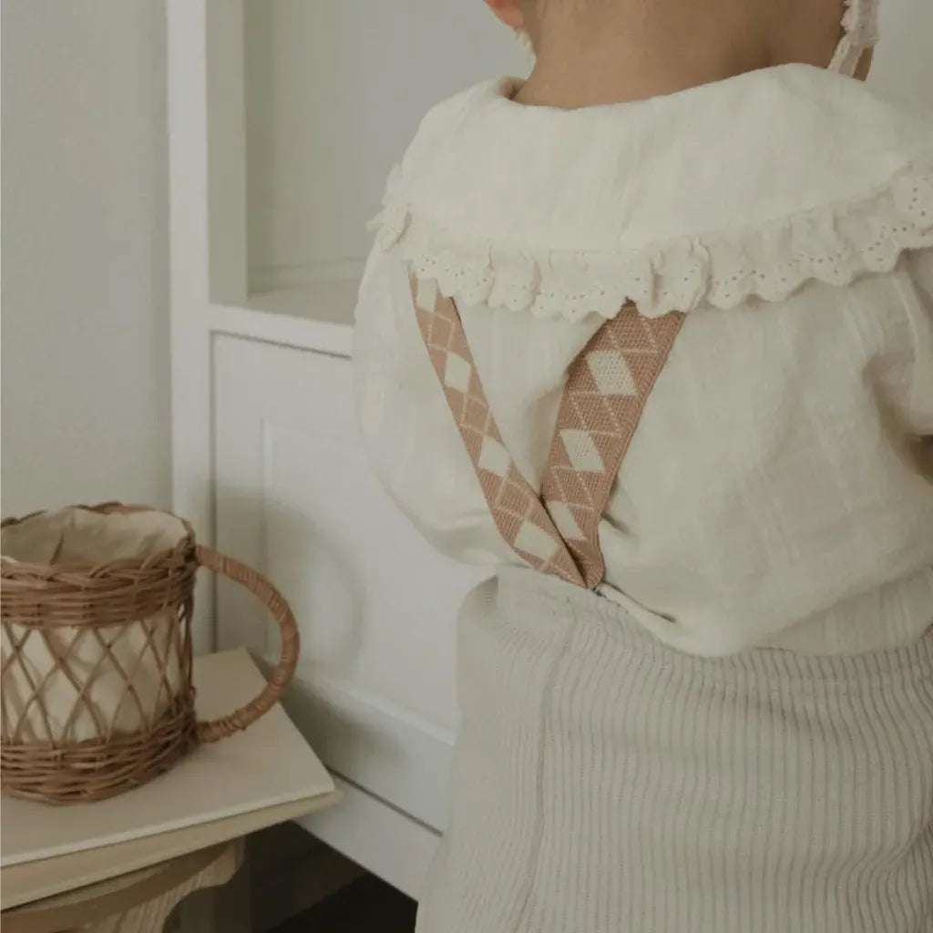 サロペットパンツ・サスペンダーパンツ ダイヤチェックサスペンダーリブレギンスパンツ【mh0011139】