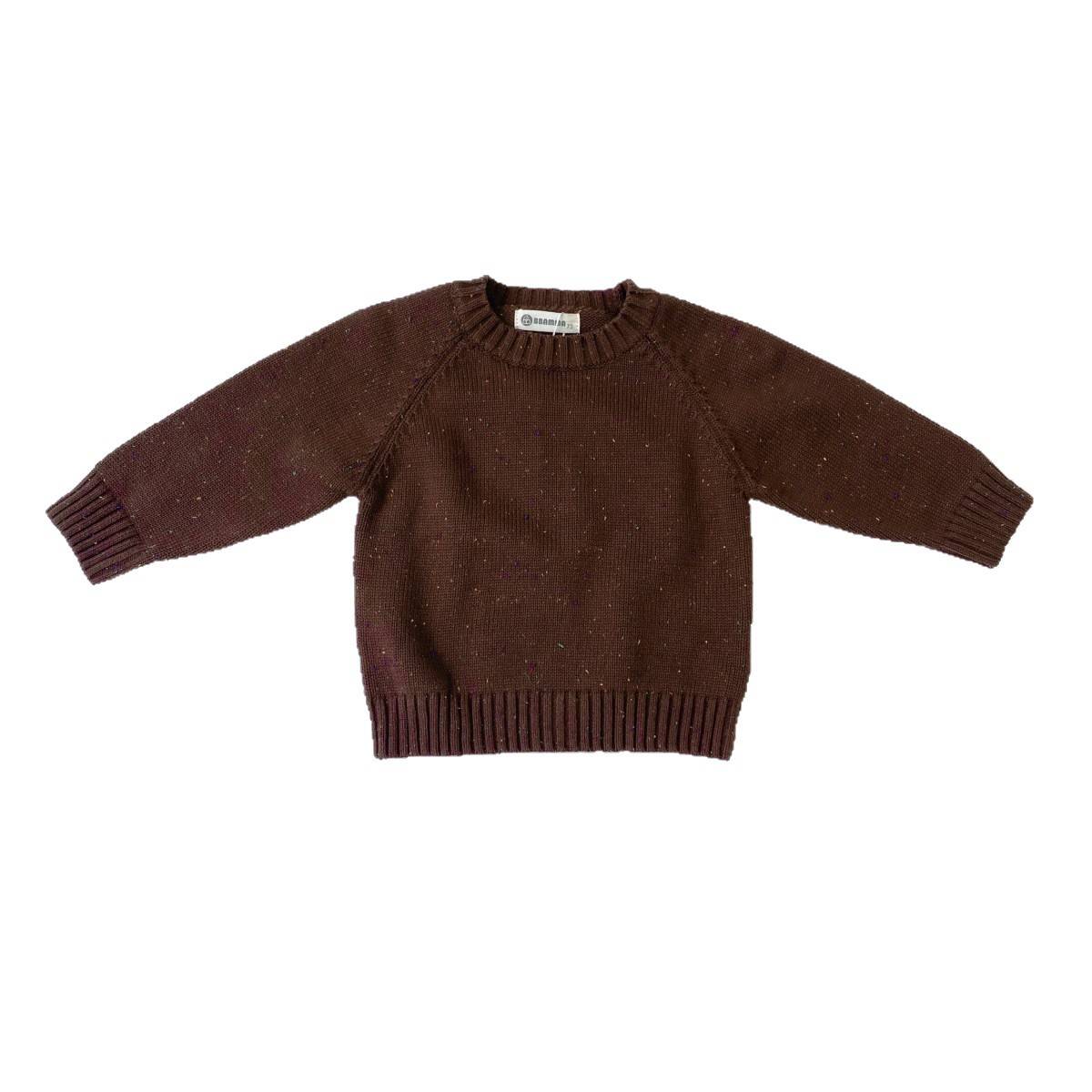 ニット・セーター 長袖セーター ニット素材 カラフルネップ ラグランスリーブトップス【mh0011369】