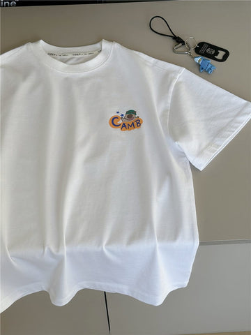 Camp Graphic Tee プリント 半袖Tシャツ【mh0012951】 snidols 半袖Tシャツ