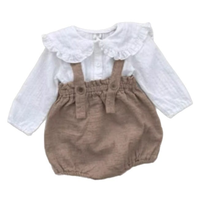 Carrier Shorts Jumpsuit サスペンダー ブルマ ロンパース【mh0013111】 BBAMMA サロペットパンツ・サスペンダーパンツ