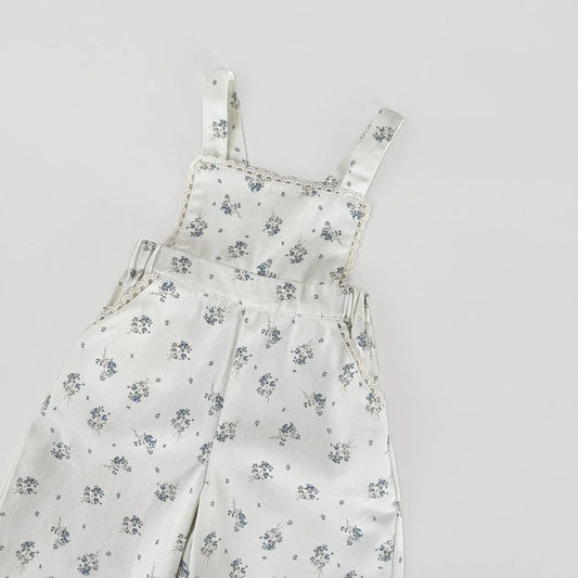 サロペットパンツ・サスペンダーパンツ ベビーキッズサロペット フラワー小花柄プリントサスペンダーパンツオーバーオール【mh0008916】