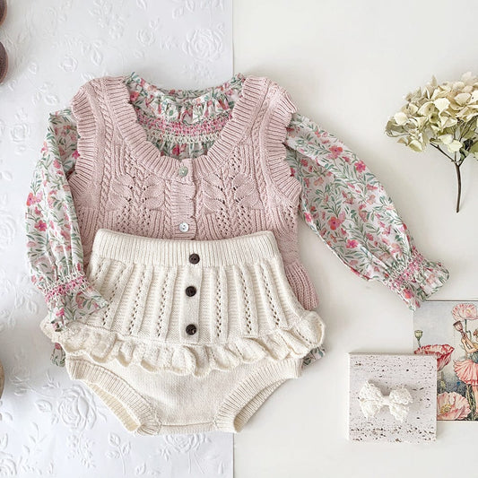 ブルマパンツ フリルレースニットブルマパンツ【mh0009798】