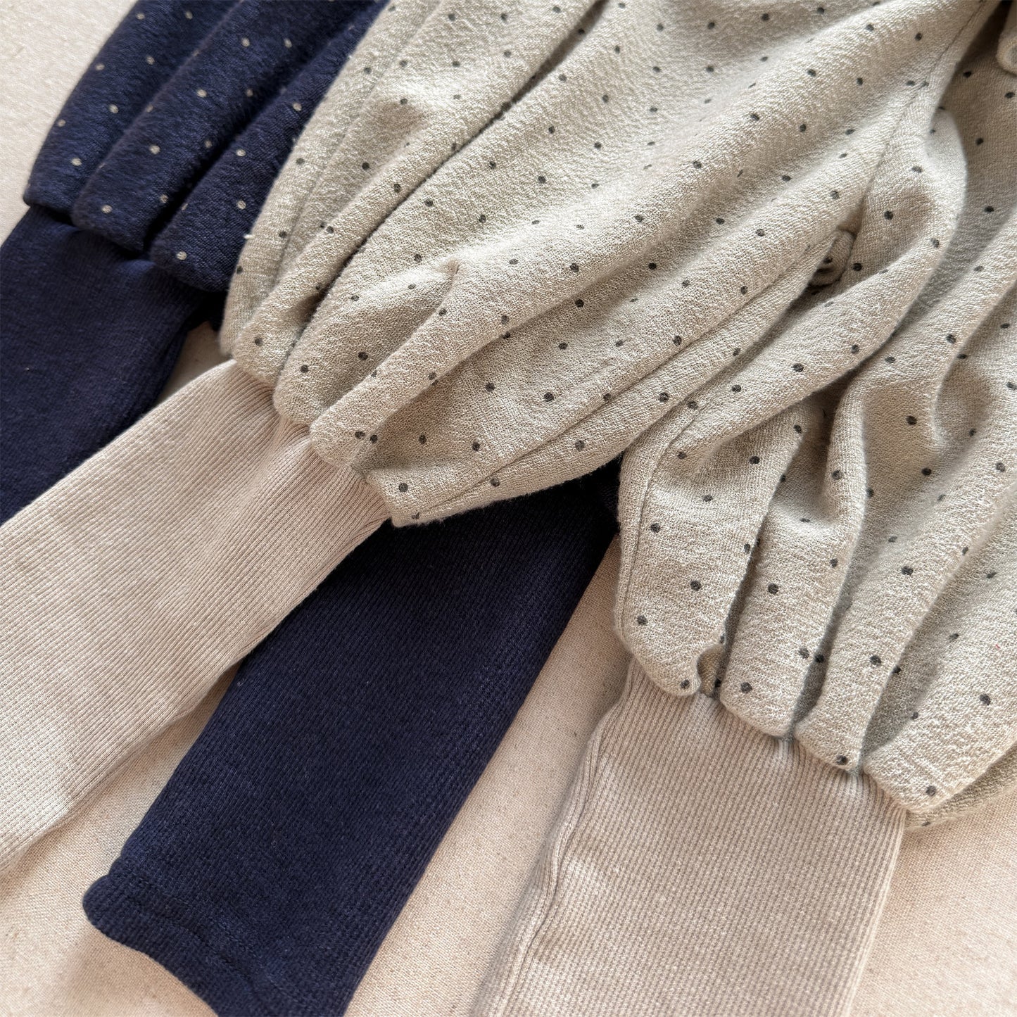 Dot Ruffle Cotton Harem Pants ドット ラッフル スウェットパンツ【mh0012447】 ADbaby ロングパンツ・スウェットパンツ