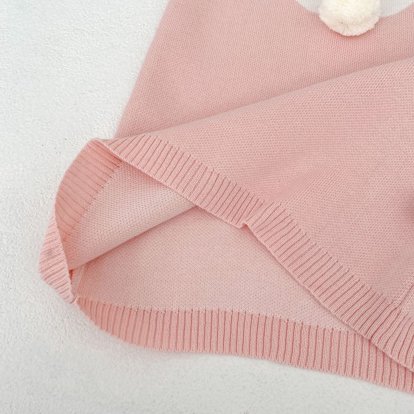 ノースリーブロンパース 3D Bunny Knit Vest & Romper Set 立体 うさぎ ニット ベスト ロンパース【mh0012169】