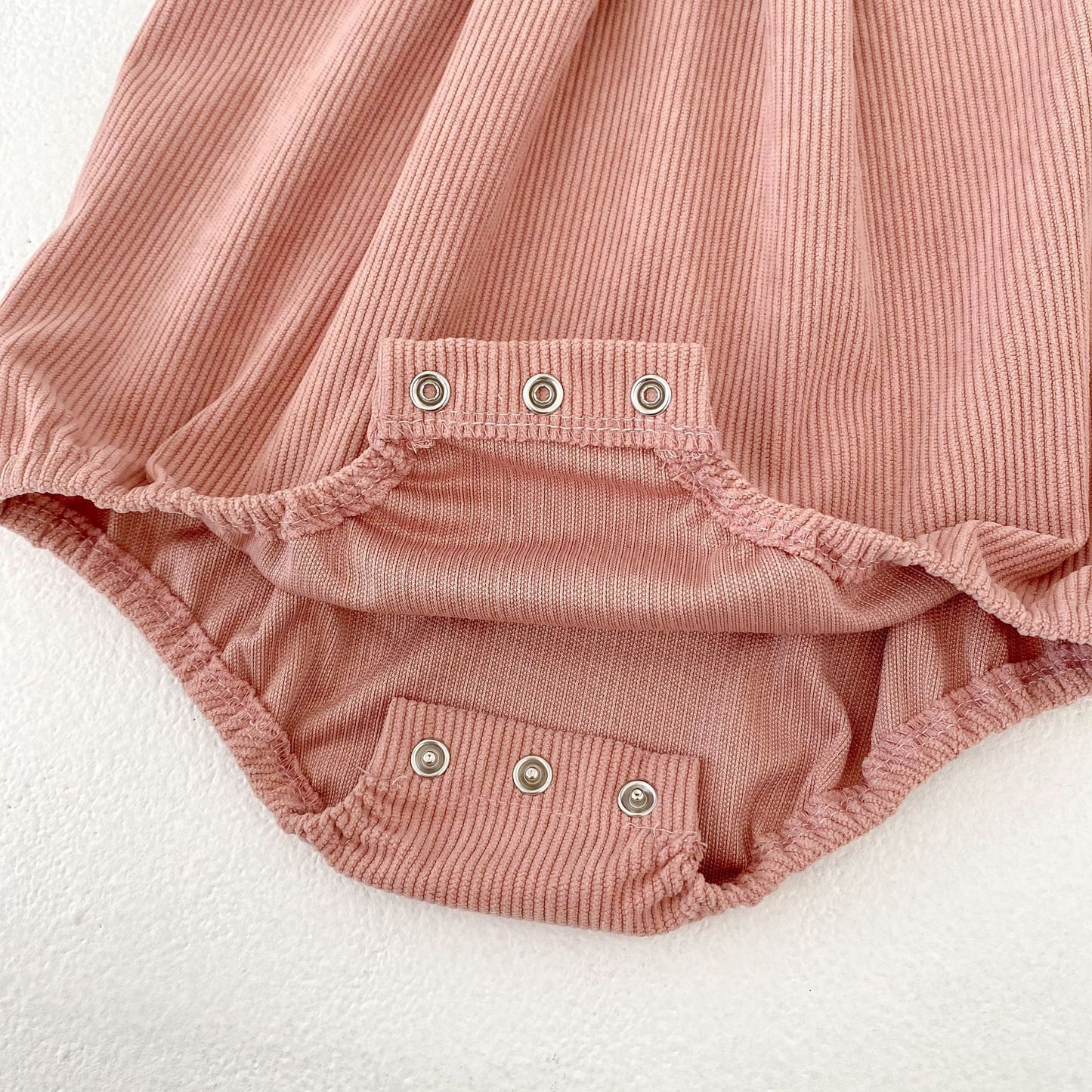 ノースリーブロンパース Bow Corduroy Romper リボン コーデュロイ 長袖ロンパース【mh0012185】