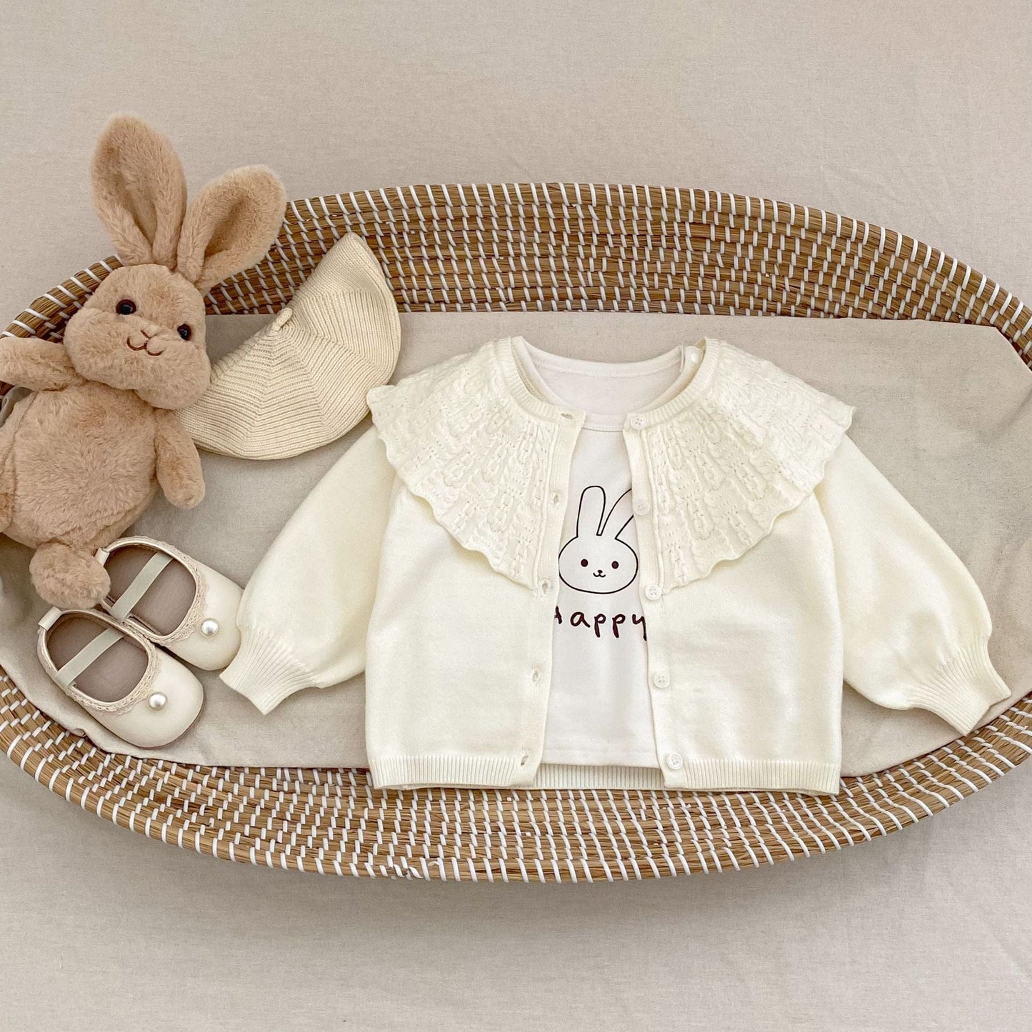 カーディガン・パーカー ビッグカラーニットカーディガンセーター【mh0010842】