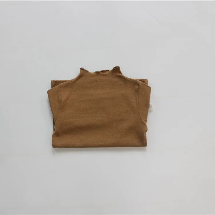 -キッズ フリルネック Tシャツ トップス【mh0000213】 - mamahalo shop - 長袖Tシャツ - べビー服 - 子供服 - 男の子 - 女の子