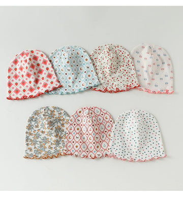Floral Print Cotton Beanie Hat 花柄 コットン メロウ ベビー帽子【mh0012765】 Beitaoya ベビー用帽子