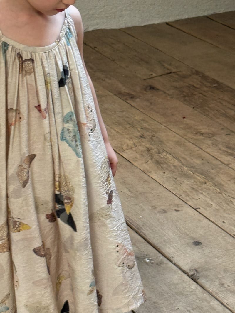 Flower Embellished V Neck Smock Dress 立体フラワー スリット ノースリーブワンピース【mh0012812】 Chengle ノースリーブワンピース