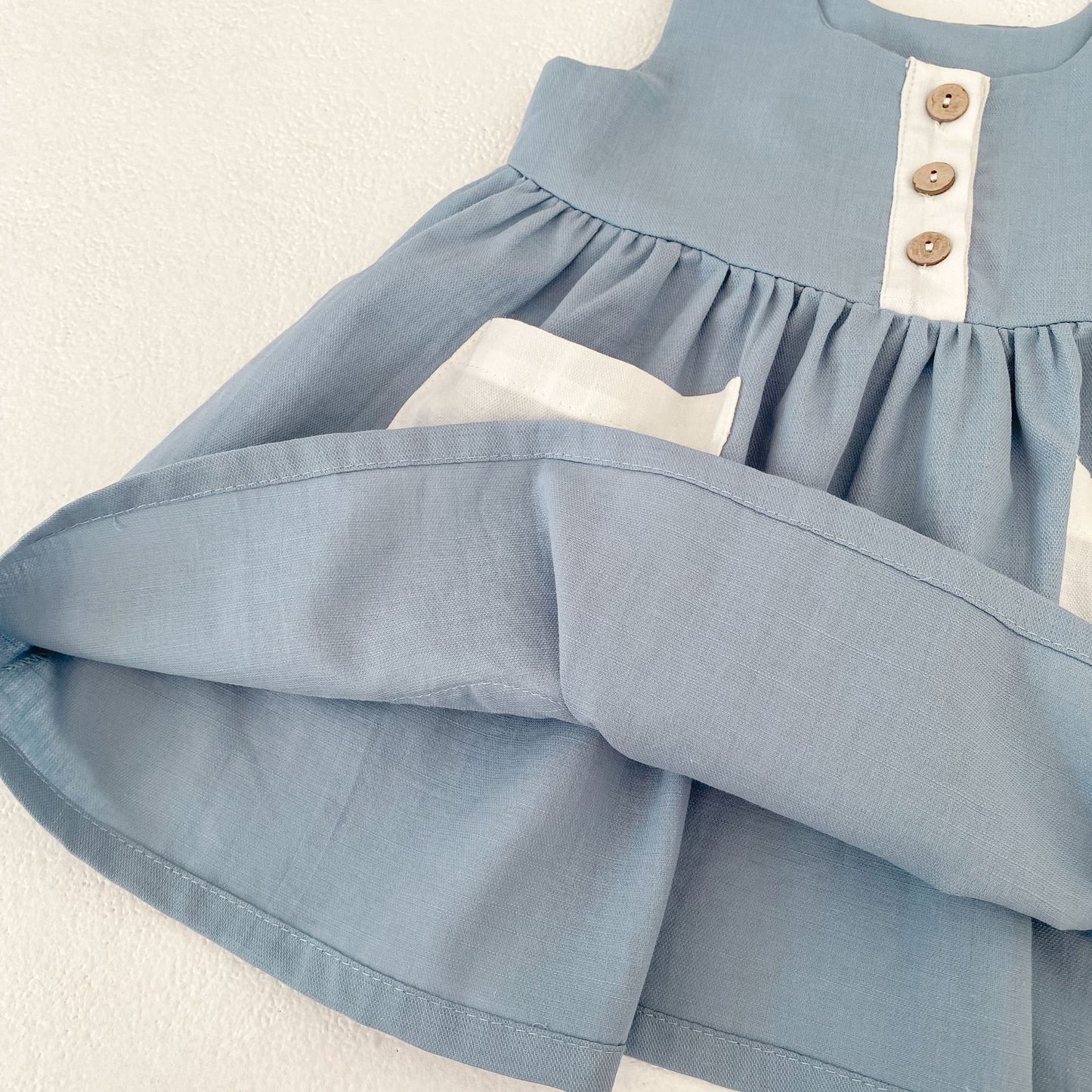 Flower Embroidery Pinafore Dress フラワー刺繍 ジャンパースカート【mh0012481】 Engepapa ノースリーブワンピース