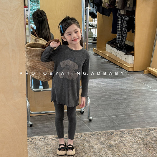 Graphic Long Sleeve Pajama Set グラフィック 長袖 パジャマセット【mh0012451】 ADbaby 長袖パジャマ