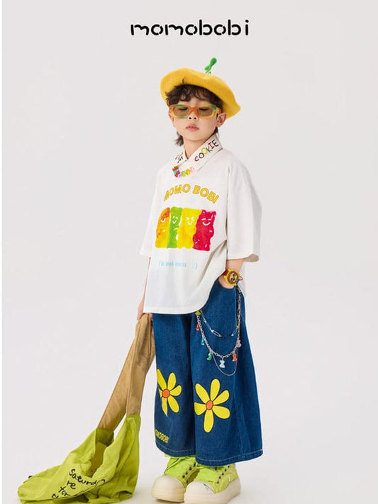 Gummy Bear Graphic Tee クマプリント 半袖Tシャツ【mh0012995】 mamahalo shop 半袖Tシャツ