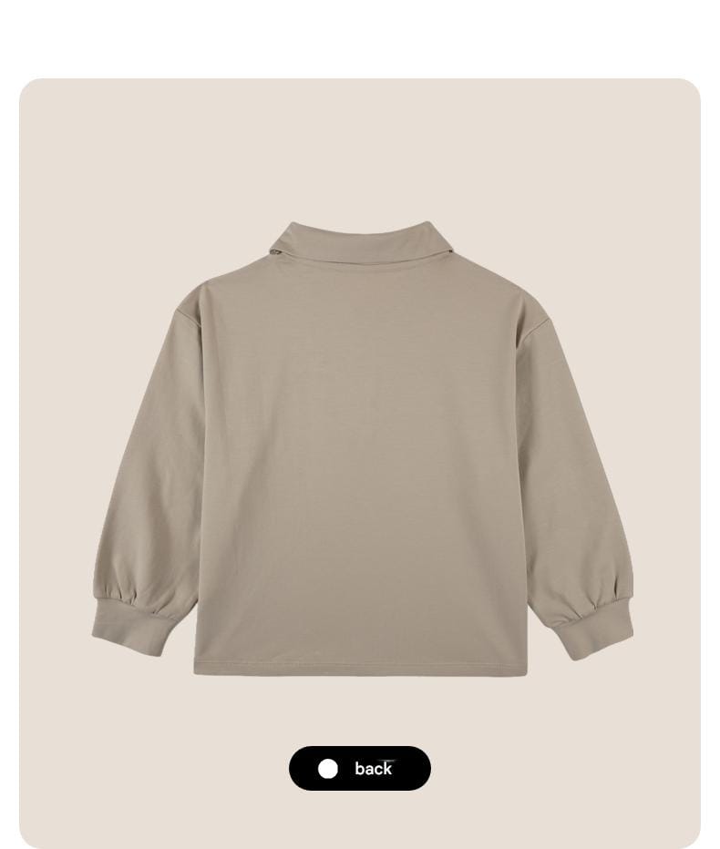 長袖シャツ・ブラウス 長袖ポロシャツ プルオーバー 無地 北欧風 ブラウス【mh0011308】