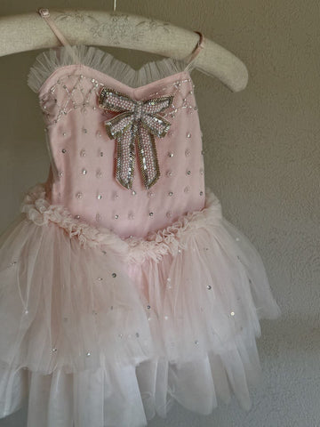 Heavy Industry Pink Tulle Dress ビーズ装飾 キャミソールワンピース【mh0013256】 Chengle ノースリーブワンピース