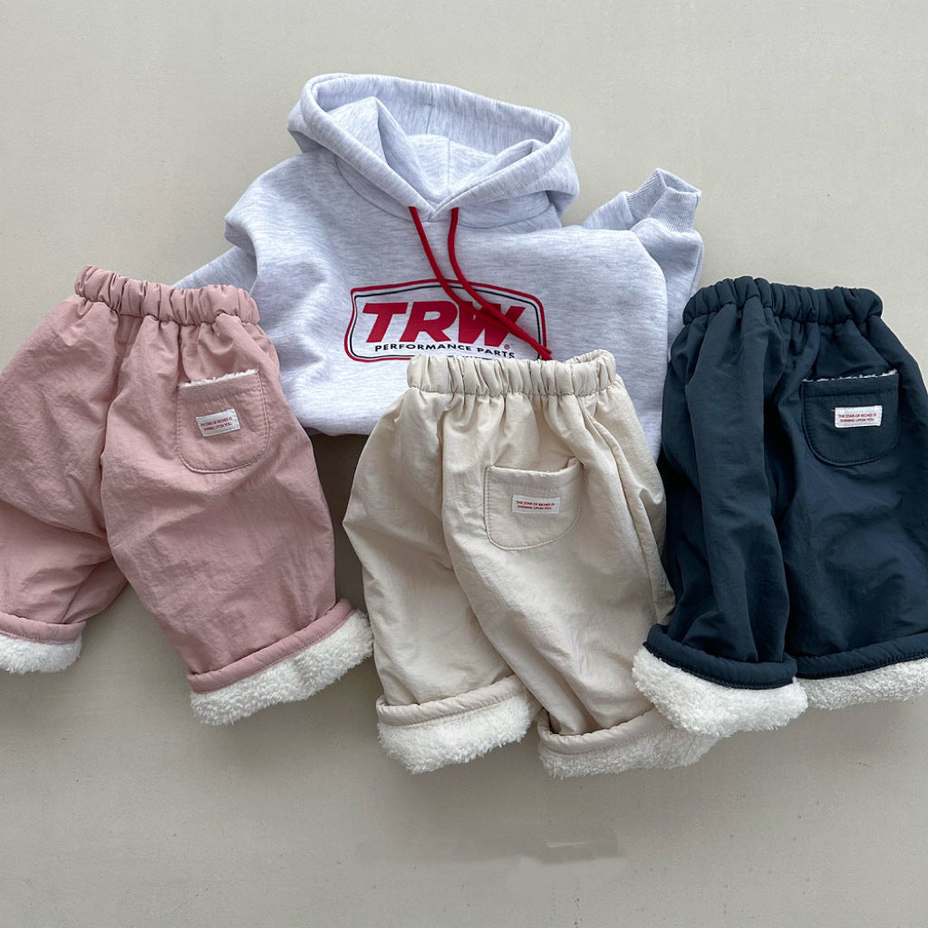 ベビー キッズ 裏ボア ロングパンツ【mh0014654】