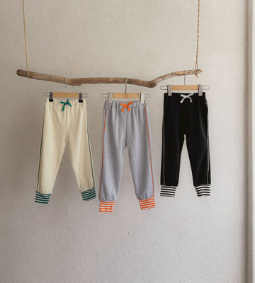 Stripe Trimmed Sweatpants サイドライン ジョガーパンツ【mh0012632】