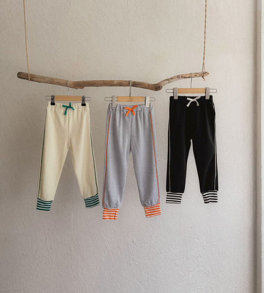Stripe Trimmed Sweatpants サイドライン ジョガーパンツ【mh0012632】