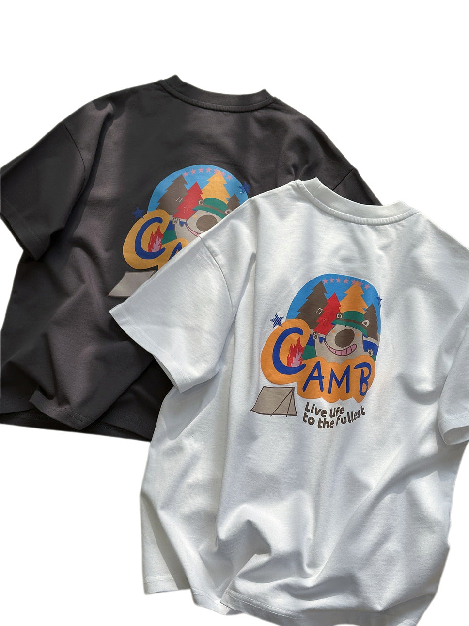 Camp Graphic Tee プリント 半袖Tシャツ【mh0012951】