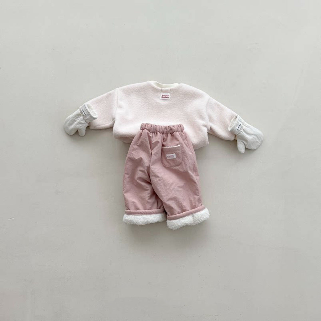 ベビー キッズ 裏ボア ロングパンツ【mh0014654】
