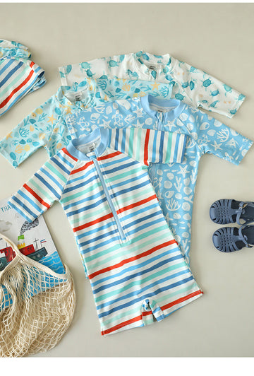 UPF50+ Printed Short Sleeve Swimsuit mh0012589