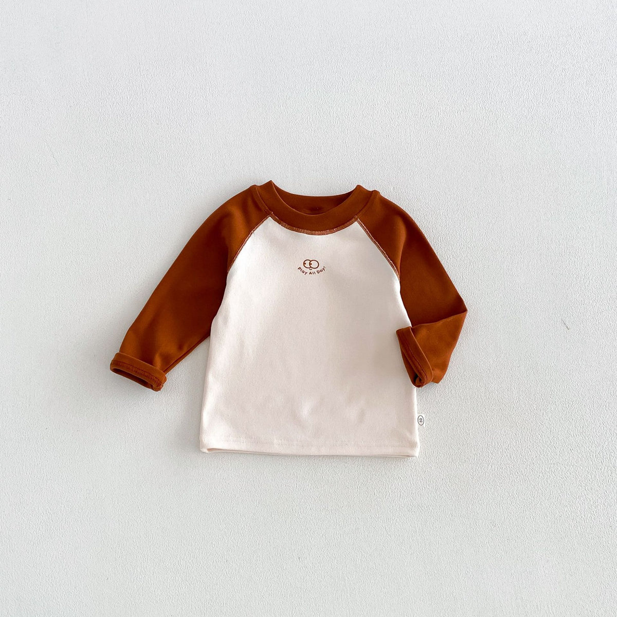 キッズ ラグラン 配色 長袖Tシャツ / ロングパンツ【mh0014770】