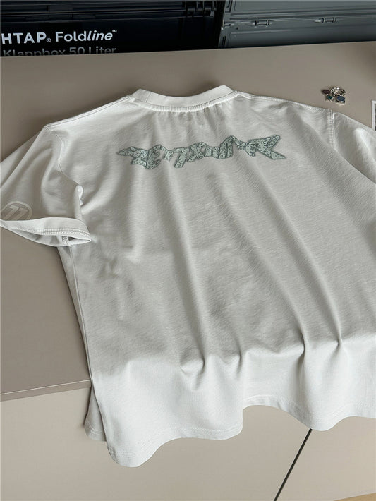 Abstract Art Graphic Tee グラフィックプリント 半袖Tシャツ【mh0012943】
