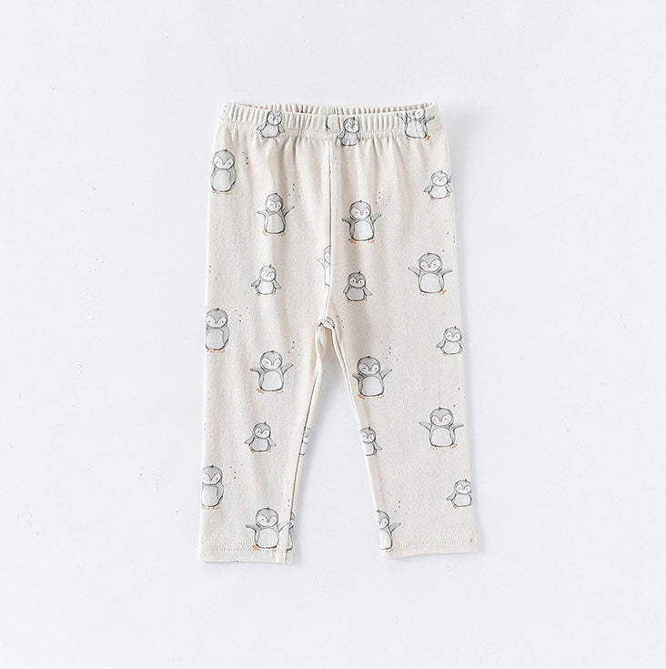 長袖肌着ロンパース/パンツ アニマル/星月プリント ボディスーツ【mh0011724】