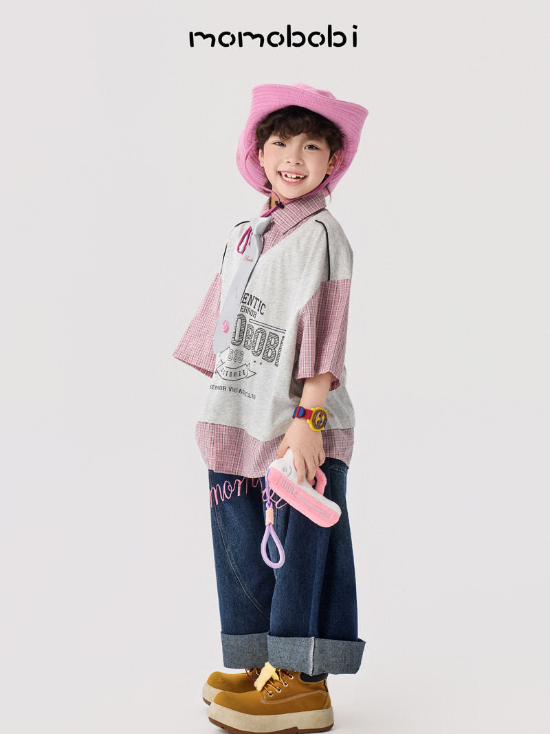 Letter Embroidered Denim Pants 刺繍 デニムパンツ【mh0013003】