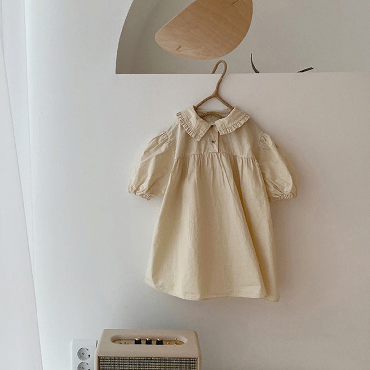 ベビー パフスリーブ 長袖 ふんわり ワンピース【mh0000685】