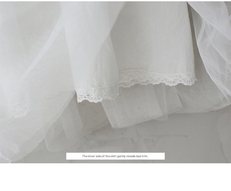 Lace Tulle Dress 刺繍 チュールワンピース【mh0012975】