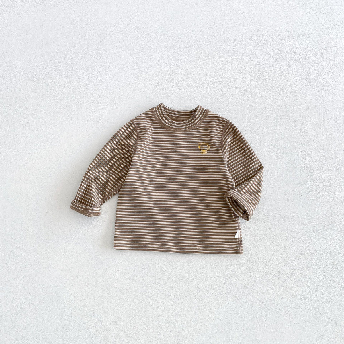 キッズ ボーダー ワンポイント刺繍 長袖Tシャツ / イージー ロングパンツ【mh0014771】