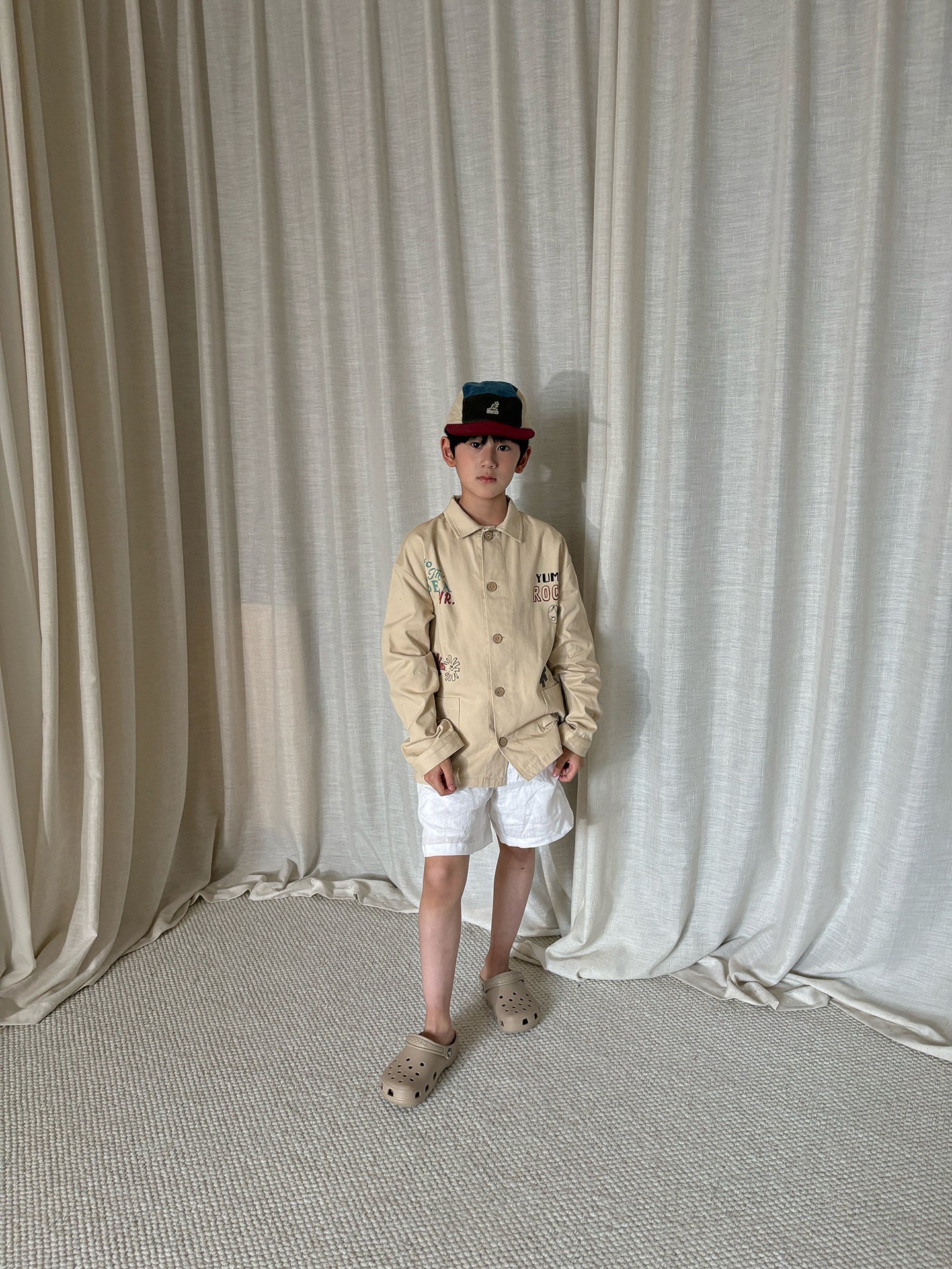 yummy&rocky | Cotton Print Long Sleeve Shirt コットン プリント 長袖シャツ【mh0020172】
