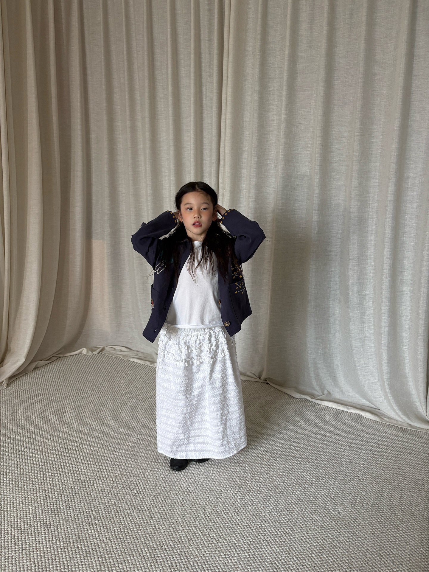 yummy&rocky | Jacquard Cotton Lace Skirt コットン レース スカート【mh0020176】