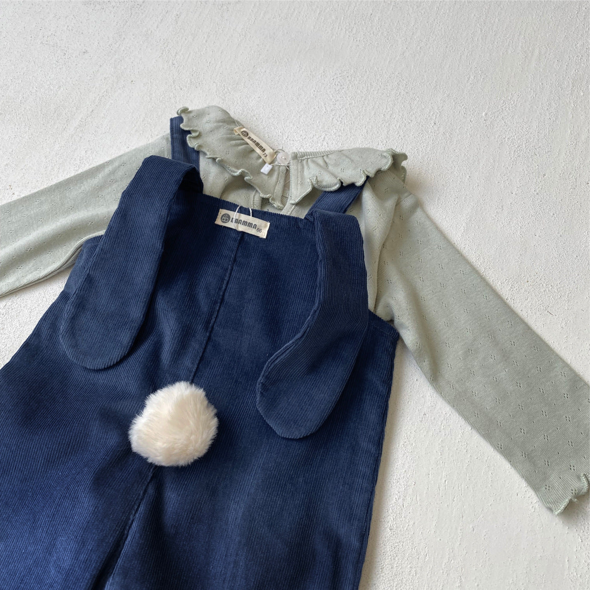 Corduroy Cotton Baby Jumpsuit コーデュロイ サロペット ロンパース【mh0012499】