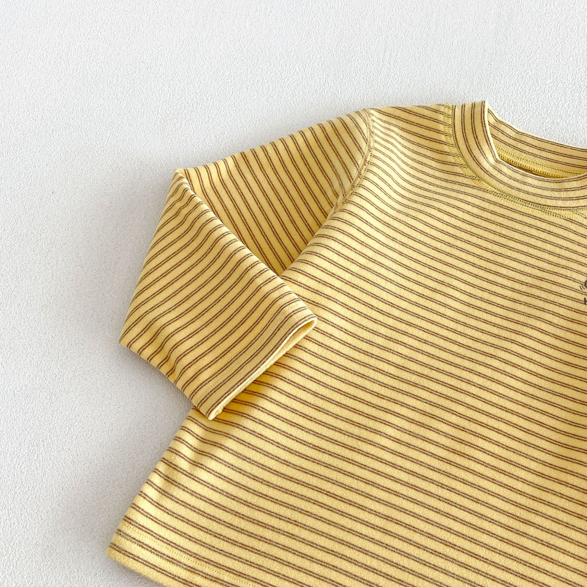 キッズ ボーダー ワンポイント刺繍 長袖Tシャツ / イージー ロングパンツ【mh0014771】