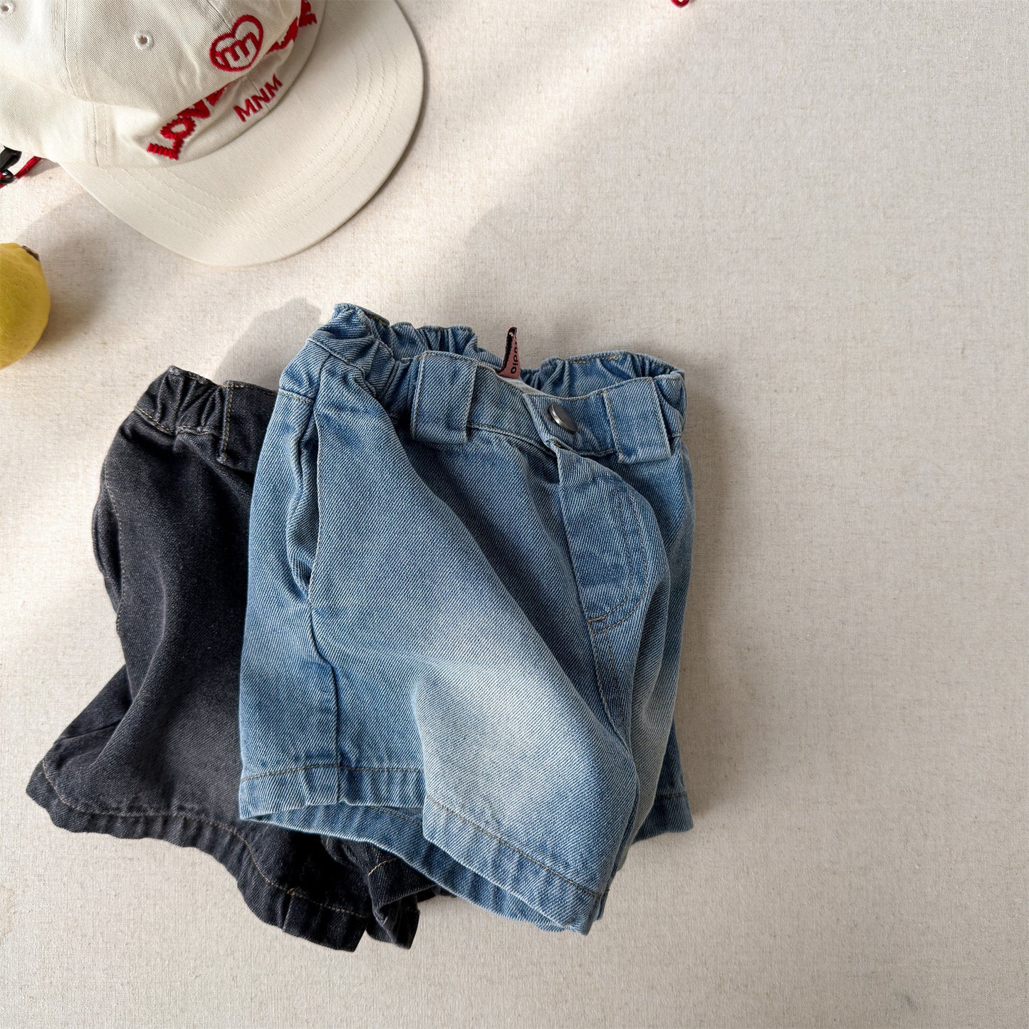 Vintage Washed Denim Shorts ベーシック デニムショートパンツ【mh0013225】