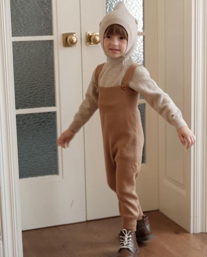 くま耳フーディニット ニュアンスカラー アニマルモチーフ セーター【mh0011576】