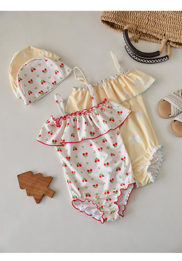 UPF50 Plus Ruffled One-piece Swimsuit ワンピース 水着【mh0012582】