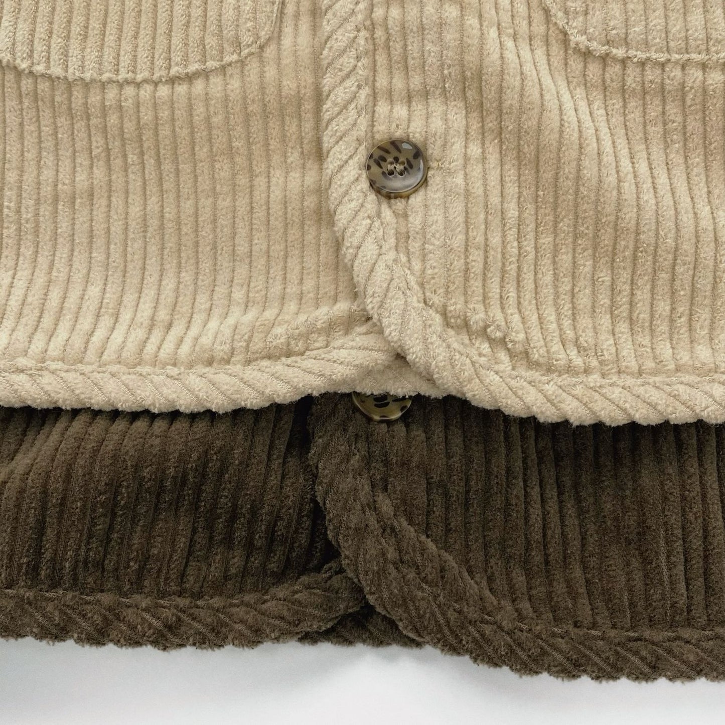 Retro Corduroy Layered Sleeveless Vest コーデュロイ ベスト【mh0012573】