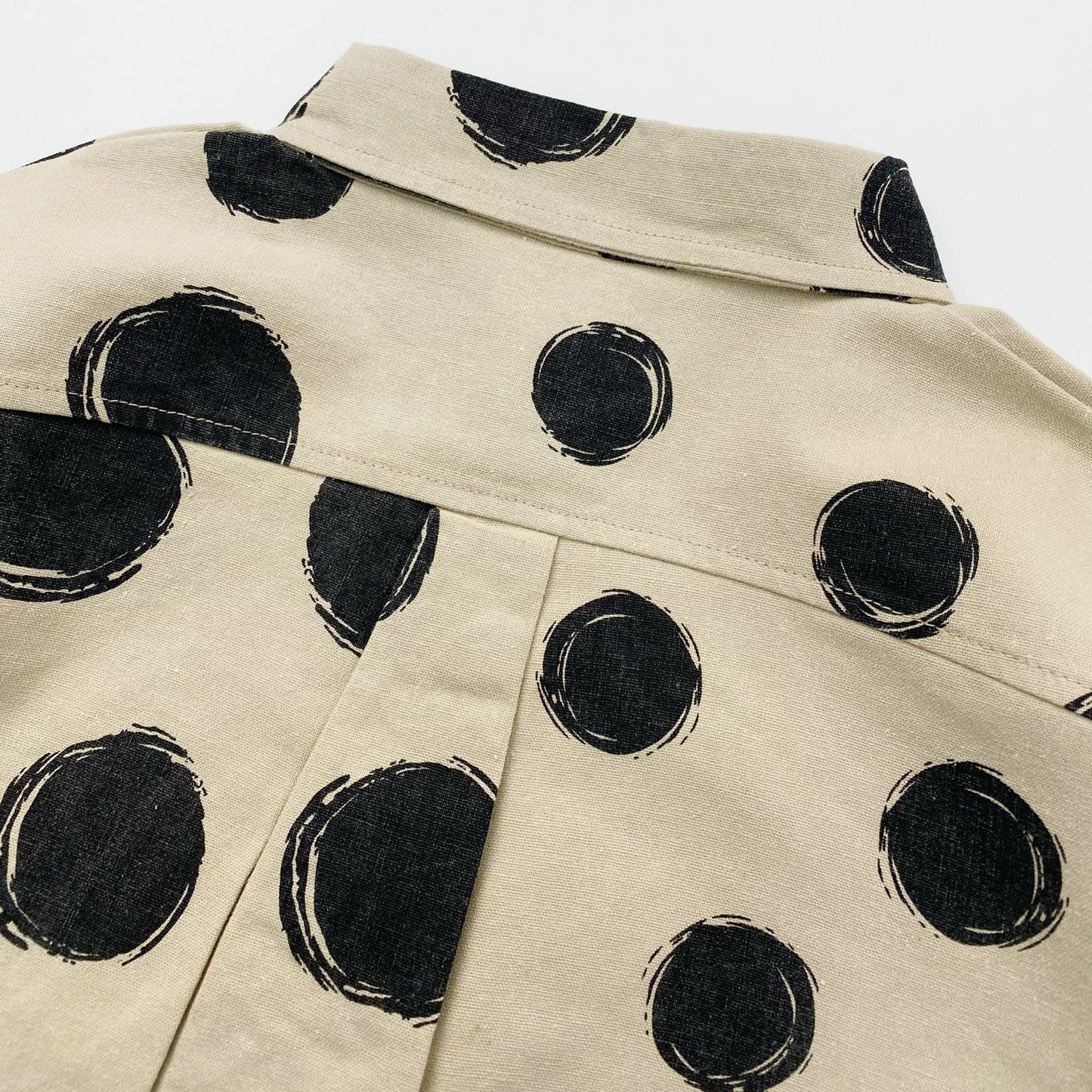 Large Polka Dot Loose Long Sleeve Shirt