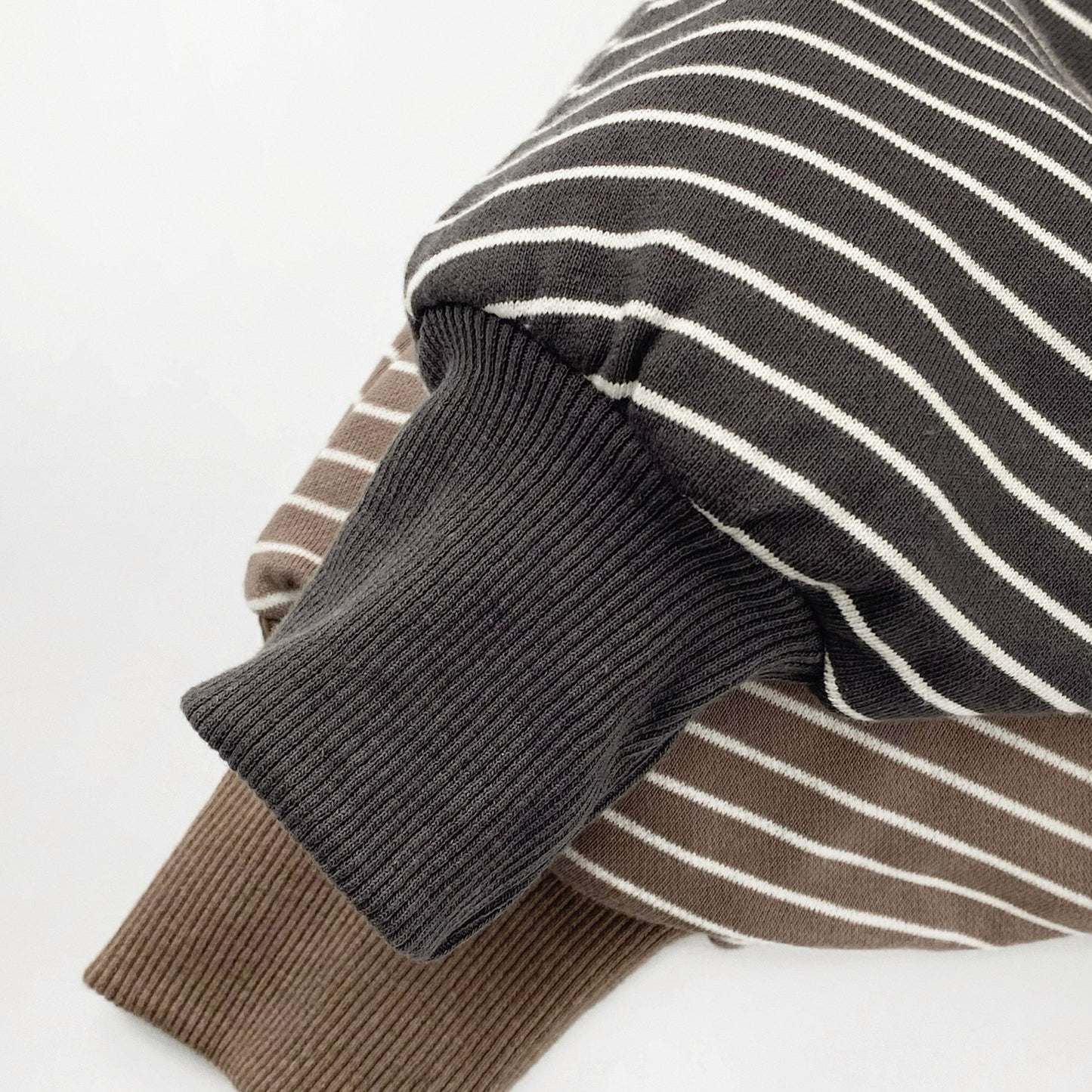 Horizontal Striped Cotton Jogger Pants 【mh0012577】
