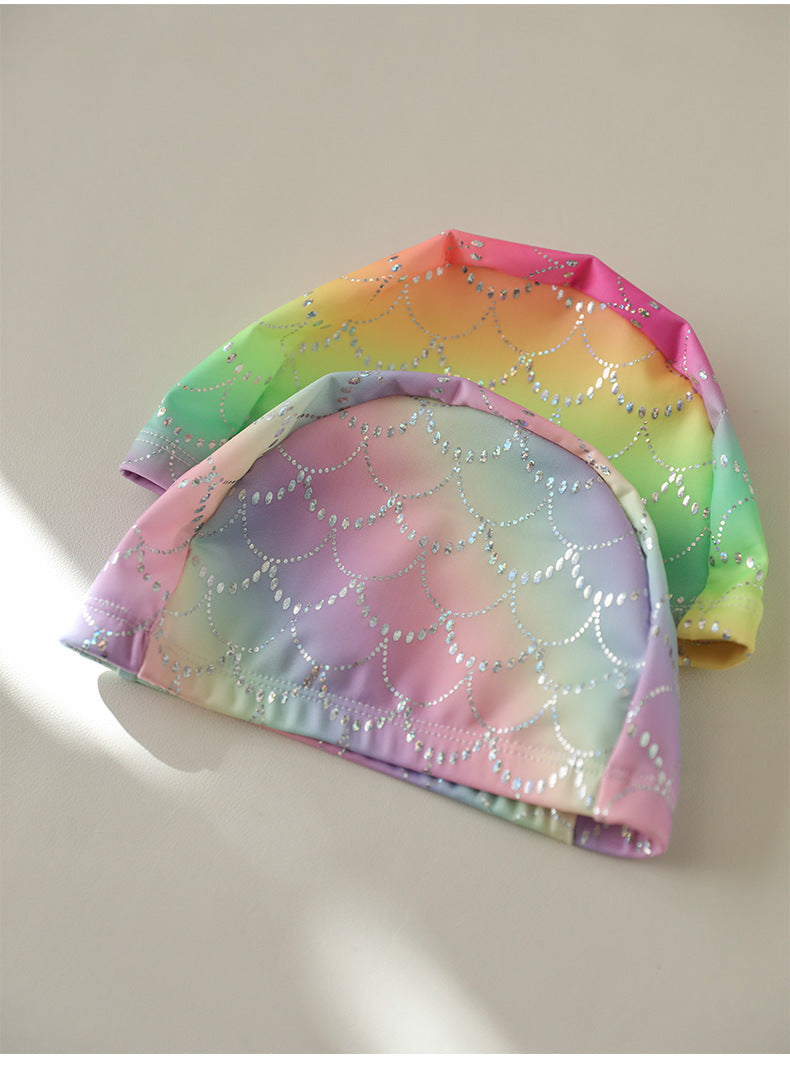 UPF50 Plus Rainbow Mermaid Tulle Swimsuit 虹色 チュール 水着【mh0012590】
