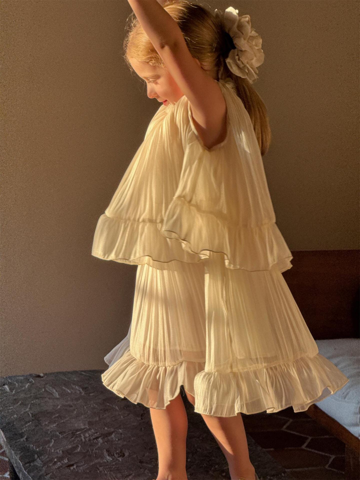 ノースリーブワンピース クラッシュメッシュフェアリードレス【mh0010235】