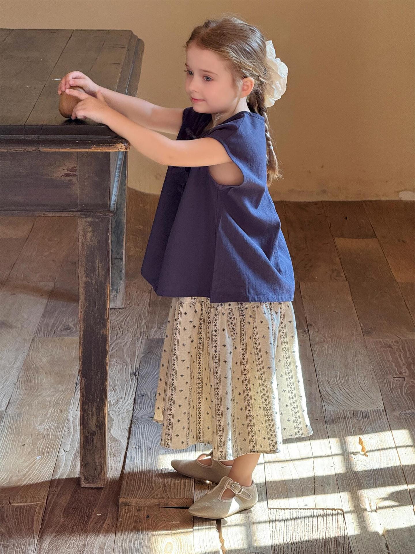 スカート プロヴァンスストライプスカート【mh0010241】