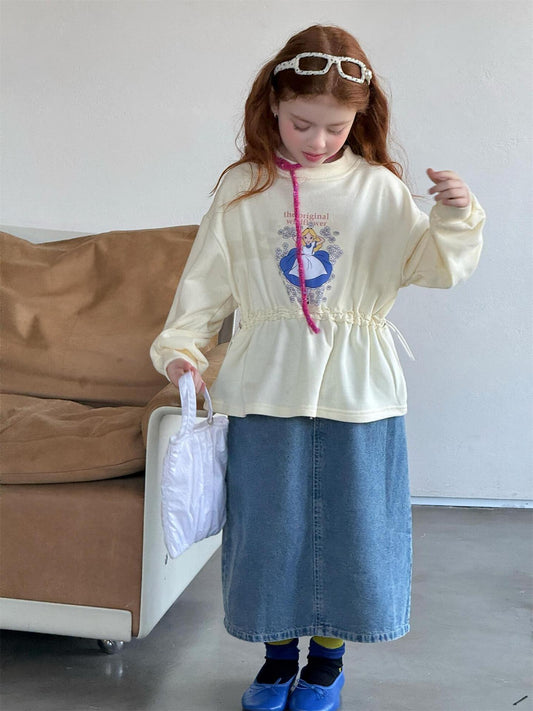 スカート Retro Casual Denim Skirt レトロ デニムスカート【mh0012216】