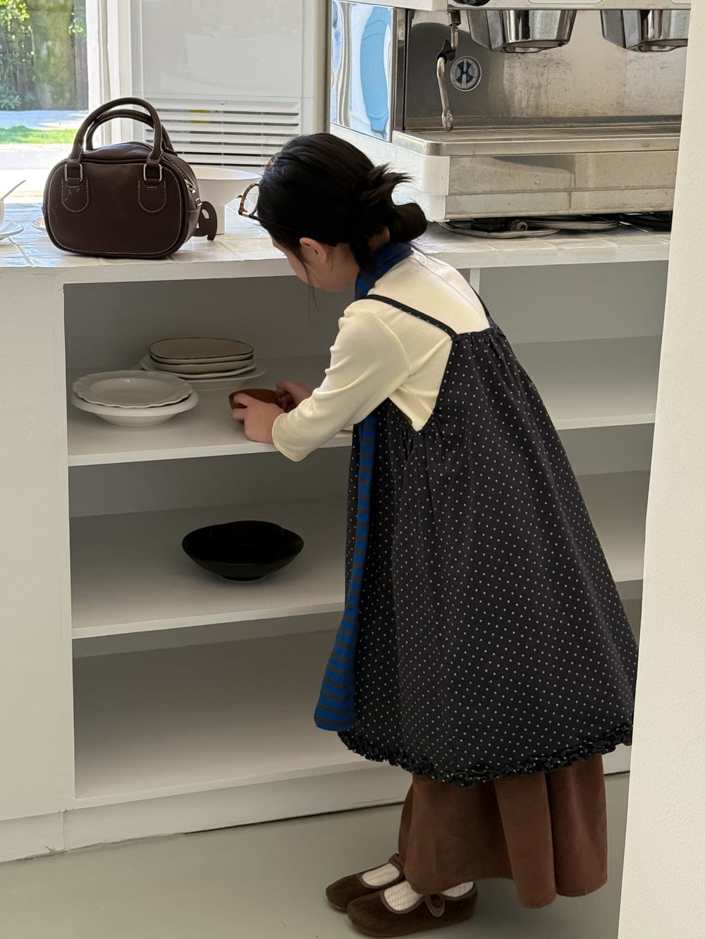 ノースリーブワンピース ドット柄キャミソールワンピース フリル付きノースリーブチュニック【mh0010775】