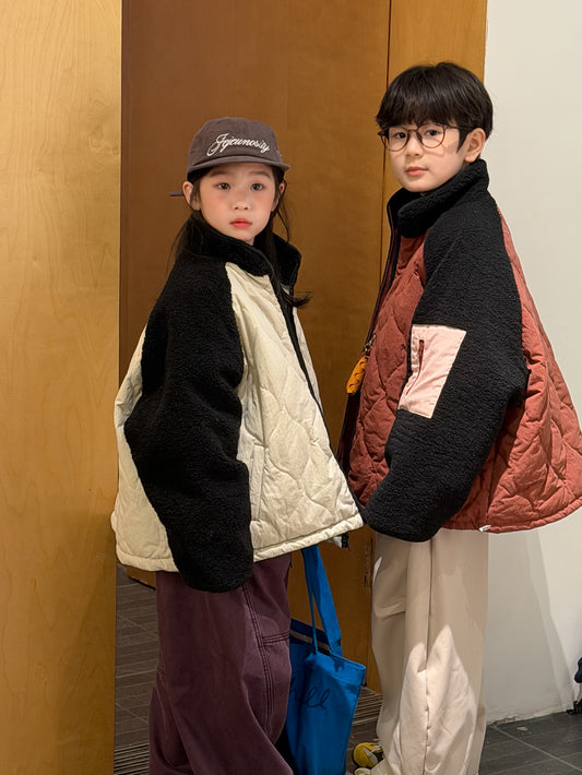 ショートコート・ジャケット・ジャンパー キルティングジャケット パッチワーク キルトコート【mh0011870】