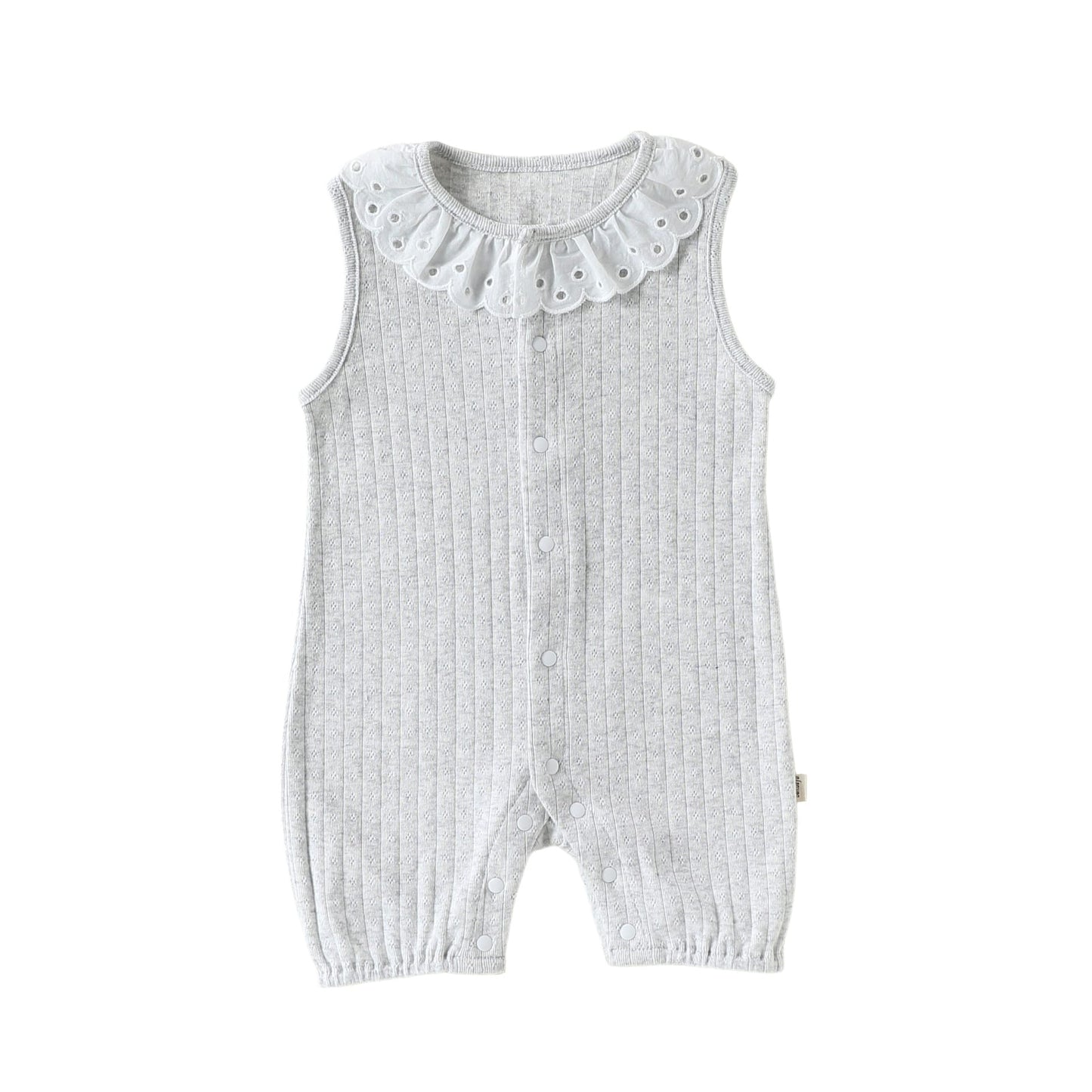 Lace Cotton Romper レース ノースリーブロンパース【mh0013027】 Gray / 66cm Beitaoya ノースリーブロンパース