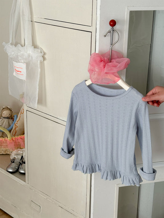 Lace Jacquard Cotton Top レース ジャガード コットン トップス【mh0012294】 Laibaobao